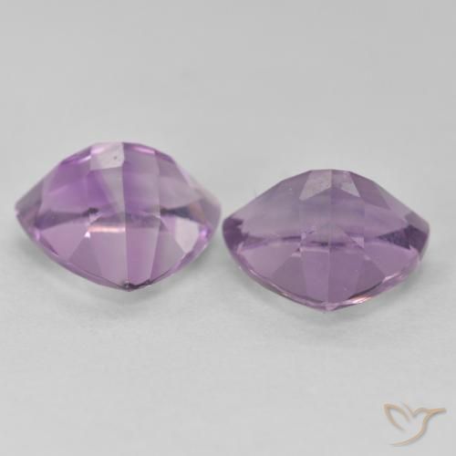 Pedras preciosas de Ametista Violeta rosado natural de 5.68 ct, Trilhão, VS