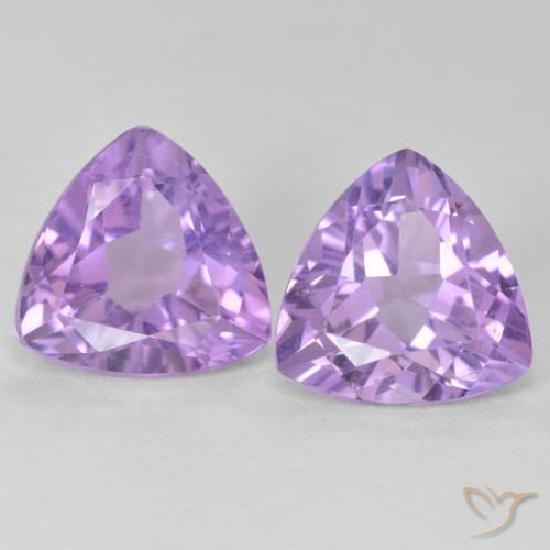 5.94ctw Natural Violeta médio Ametista, Trilhão, VS