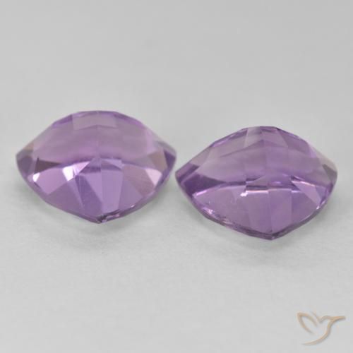 Pedras preciosas de Ametista Violeta médio natural de 5.65 ct, Trilhão, VS