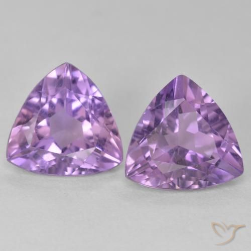 5.50ctw Natural íris violeta Ametista, Trilhão, VS