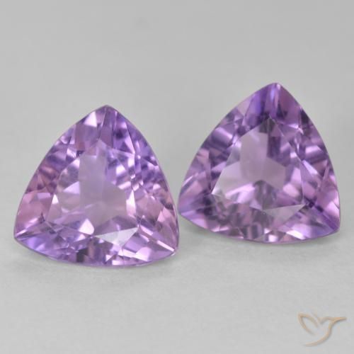 Pedras preciosas de Ametista íris violeta natural de 5.50 ct, Trilhão, VS