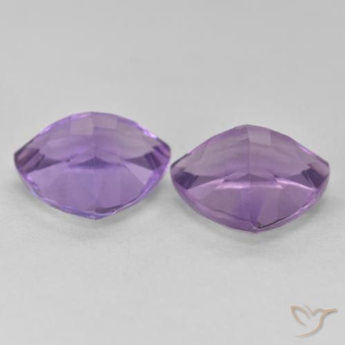 Pedras preciosas de Ametista íris violeta natural de 5.50 ct, Trilhão, VS