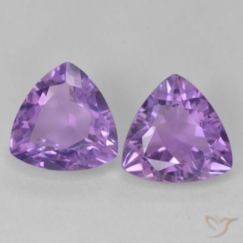 5.58ctw Natural Violeta médio Ametista, Trilhão, VS