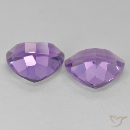 Pedras preciosas de Ametista Violeta médio natural de 5.58 ct, Trilhão, VS