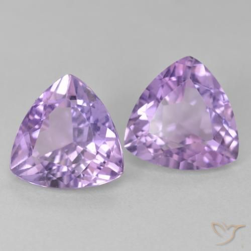 Pedras preciosas de Ametista Íris Rosa Violeta natural de 5.45 ct, Trilhão, VS