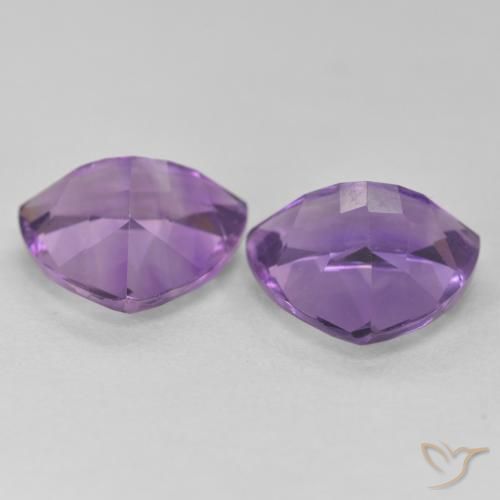 Pedras preciosas de Ametista Violeta médio natural de 5.57 ct, Trilhão, VS