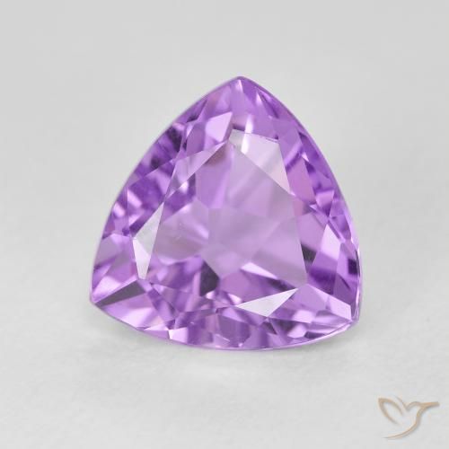 Ametista Violeta rosado Natural 3.08ct, Trilhão, VVS-VS