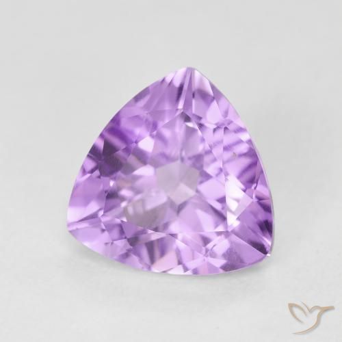 Ametista Violeta rosado claro Natural 2.75ct, Trilhão, VVS-VS