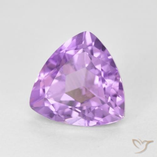 Ametista Violeta rosado Natural 3.20ct, Trilhão, VVS-VS