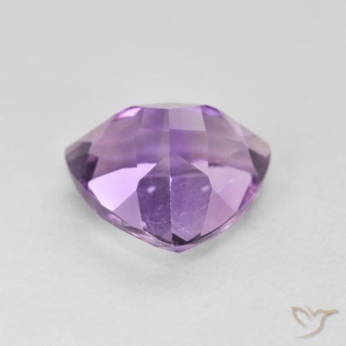 Ametista Medium Light Purplish-Violet Natural 2.91ct, Trilhão, VVS-VS
