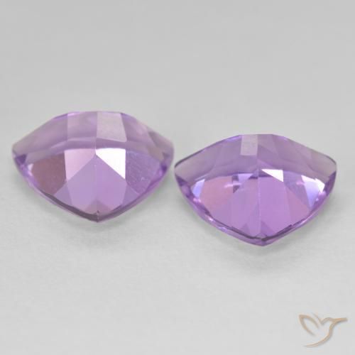 Pedras preciosas de Ametista Violeta médio natural de 5.33 ct, Trilhão, VS