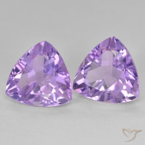 Pedras preciosas de Ametista Violeta Profundo natural de 5.84 ct, Trilhão, VS