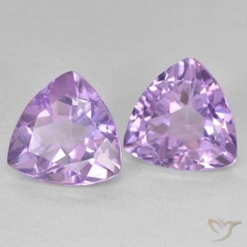 Pedras preciosas de Ametista Violeta médio natural de 5.75 ct, Trilhão, VS