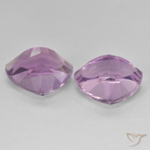 Pedras preciosas de Ametista Violeta rosa médio natural de 5.83 ct, Trilhão, VS