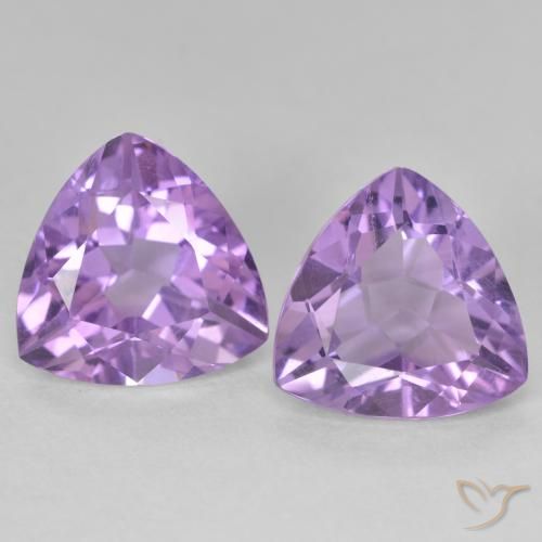 5.71ctw Natural Violeta médio Ametista, Trilhão, VS