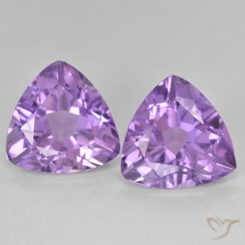 5.73ctw Natural Violeta médio Ametista, Trilhão, VS