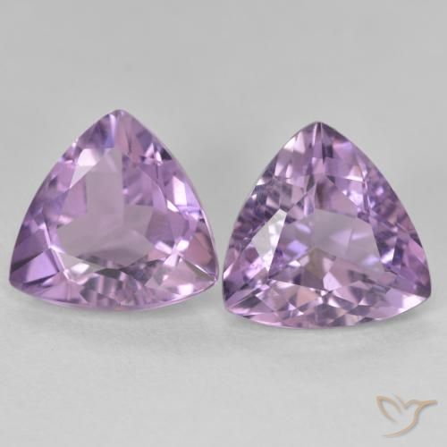 5.49ctw Natural Violeta médio Ametista, Trilhão, VS