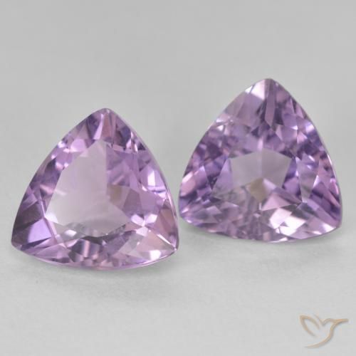 Pedras preciosas de Ametista Violeta médio natural de 5.49 ct, Trilhão, VS
