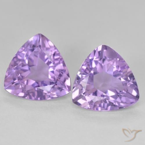 5.59ctw Natural Violeta médio Ametista, Trilhão, VS