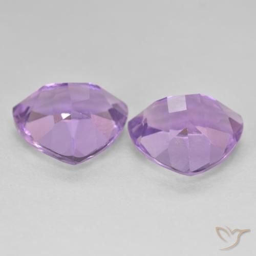 Pedras preciosas de Ametista Violeta médio natural de 5.59 ct, Trilhão, VS