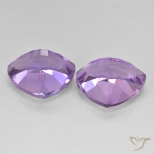 Pedras preciosas de Ametista Violeta rosado natural de 5.72 ct, Trilhão, VS