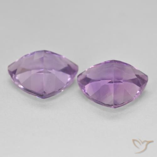 Pedras preciosas de Ametista Violeta rosado natural de 5.15 ct, Trilhão, VS