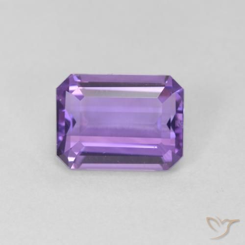 2.34ct Natural Violeta Profundo Ametista, Corte Esmeralda, VVS