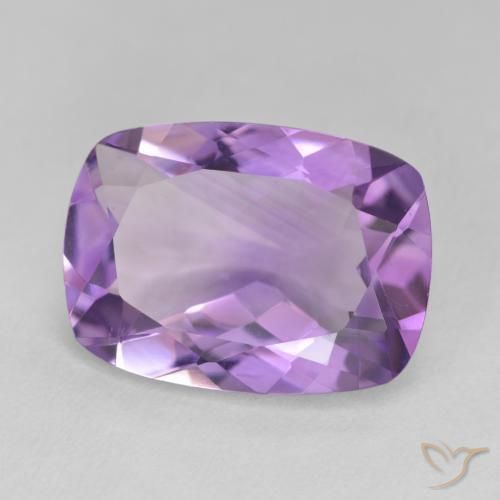 Ametista Violeta rosado Natural 10.94ct, Almofada, VVS