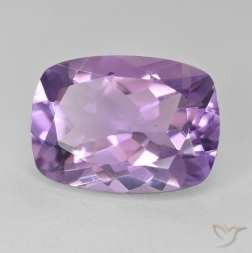 Ametista Violeta médio Natural 12.83ct, Almofada, VVS