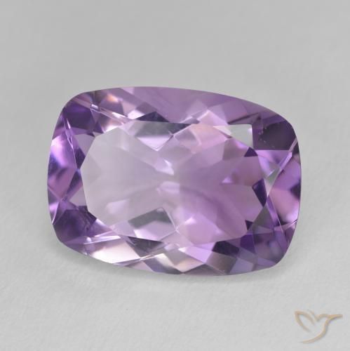 Ametista Violeta médio Natural 11.40ct, Almofada, VVS