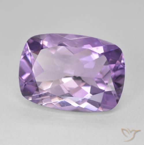 Ametista Violeta médio Natural 11.78ct, Almofada, VVS