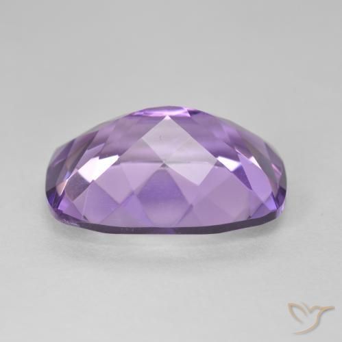 Ametista Violeta médio Natural 11.78ct, Almofada, VVS