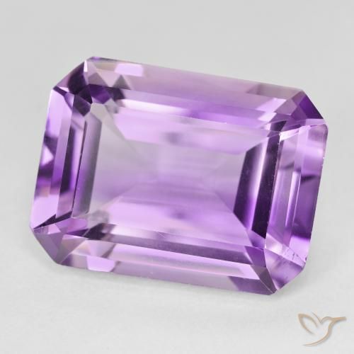 Ametista Violeta Púrpura Natural 19.30ct, Corte Octógono / Esmeralda, VVS