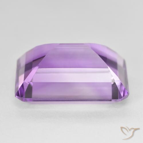 Ametista Medium Light Purplish-Violet Natural 21.63ct, Corte Octógono / Esmeralda, VVS