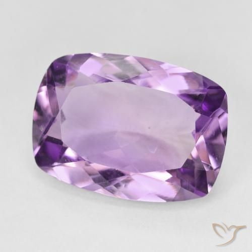 Ametista Violeta Púrpura Natural 11.09ct, Almofada, VVS