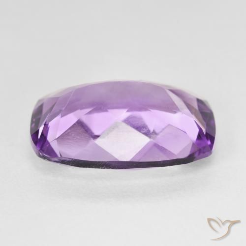Ametista Violeta Púrpura Natural 11.09ct, Almofada, VVS