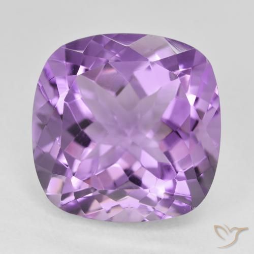 12.98ct Natural Medium Light Purplish-Violet Ametista, Almofada, VVS