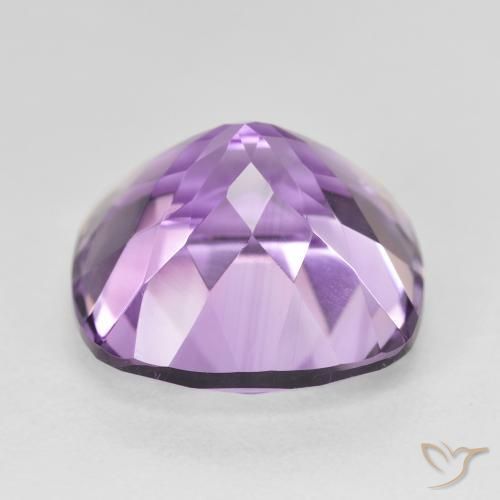 Ametista Medium Light Purplish-Violet Natural 12.98ct, Almofada, VVS