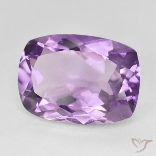 Ametista Violeta Púrpura Natural 12.53ct, Almofada, VVS-VS