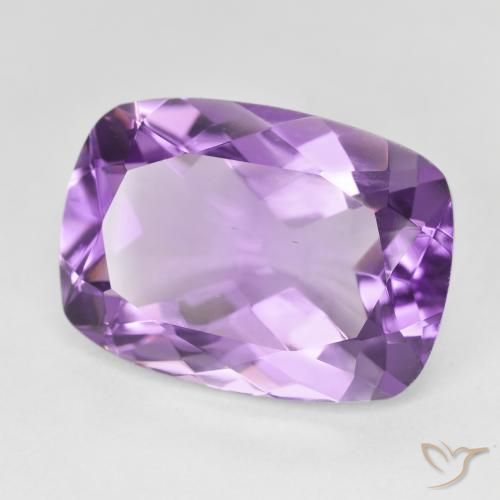 Ametista Medium Light Purplish-Violet Natural 12.53ct, Almofada, VVS