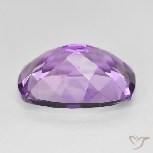 Ametista Violeta Púrpura Natural 12.62ct, Almofada, VVS