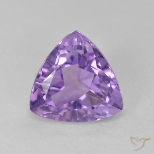 3.03ct Natural íris violeta Ametista, Trilhão, VS