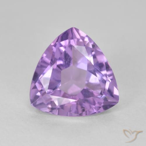 3.01ct Natural íris violeta Ametista, Trilhão, VS