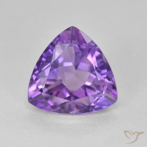 3.09ct Natural Tonalidade Violeta Profunda Ametista, Trilhão, VS
