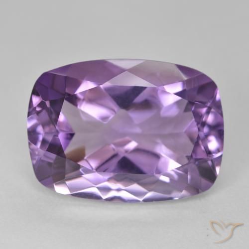 12.98ct Natural Medium Light Purplish-Violet Ametista, Almofada, VVS