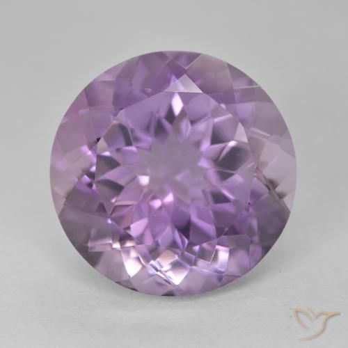 14.12ct Natural Violeta rosa médio Ametista, Redondo, VVS