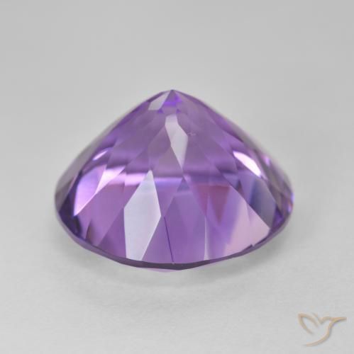Ametista Violeta rosa médio Natural 14.12ct, Redondo, VVS