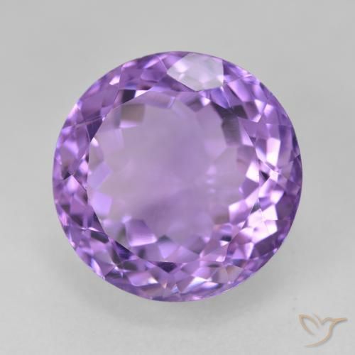 Ametista Violeta médio Natural 16.48ct, Redondo, VVS