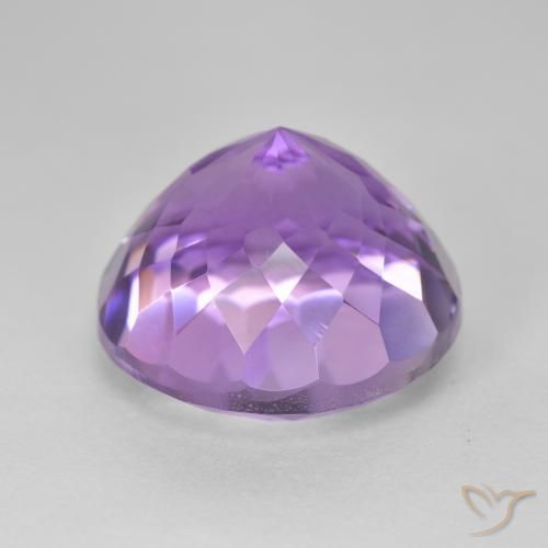 Ametista Violeta médio Natural 16.48ct, Redondo, VVS