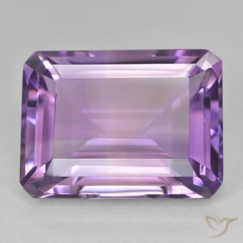 22.10ct Natural Violeta rosa médio Ametista, Corte Esmeralda, VVS